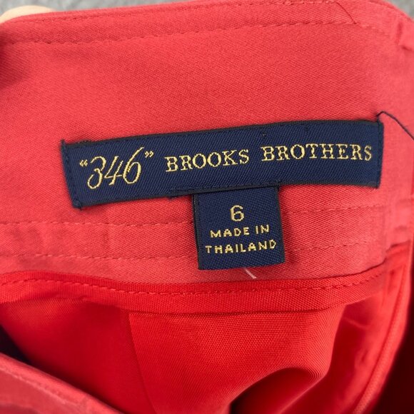 Brooks Brothers Skirt Womens 6 Coral Mini Straight Pencil Stretch Career Office - Picture 6 of 11